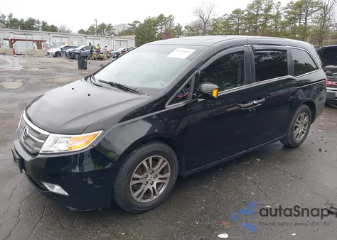 2013 Honda Odyssey Ex-L z USA, uszkodzony, nr VIN 5FNRL5H6XDB027430